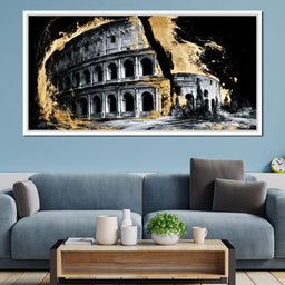 Gilded Ruins of Ancient Rome - NicheCanvas