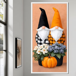 Plaid Gnome Harvest Gathering - NicheCanvas