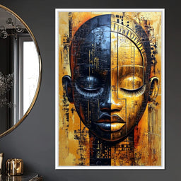 Golden Dreams Masked Essence - NicheCanvas