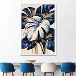 Gilded Foliage Under Midnight Shadows - NicheCanvas
