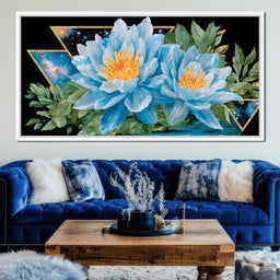 Stellar Lotus Blossom Radiance - NicheCanvas