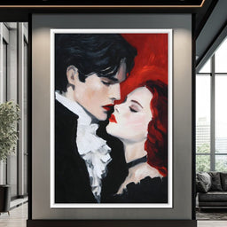 Gothic Lovers Midnight Kiss - NicheCanvas