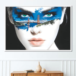 Golden Gate Dreams Eye Portrait - NicheCanvas