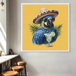 Tropical Fiesta Parrot Vibes - NicheCanvas