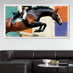 Leaping Over The Painted Square - NicheCanvas