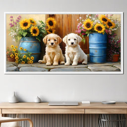 Sunflower Companionship Duo - NicheCanvas