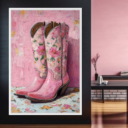 Floral Western Romance - NicheCanvas