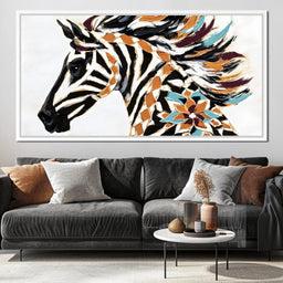 Zebra Mirage Awaits Discovery - Alicia Smith - NicheCanvas