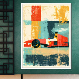 Grand Prix Abstract Motion - NicheCanvas