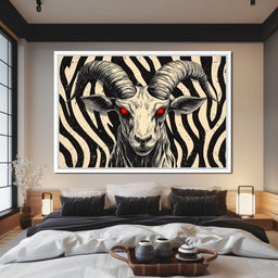 Infernal Ram of Shadows - NicheCanvas