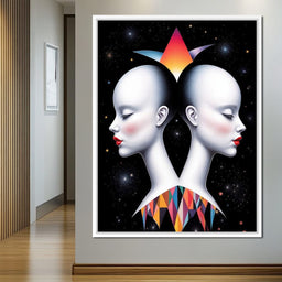 The Silent Gemini - TooplesArt - NicheCanvas