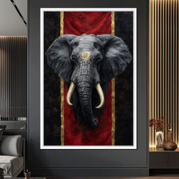 Golden Sigil Elephant King - NicheCanvas