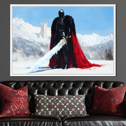 Guardian of Frostbound Realms - NicheCanvas