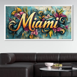 Miami Floral Wonder - NicheCanvas