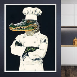 Gator Chef Culinary Humor - NicheCanvas