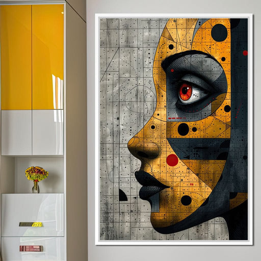 Mechanized Visage Unveiled - Cole Williams Canvas Print