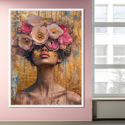 Golden Petals Hair - NicheCanvas