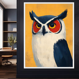 Nocturnal Owl Elegance Unfolds - NicheCanvas