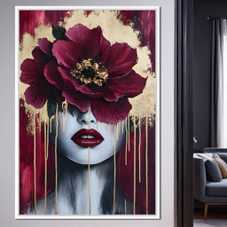 Golden Petals Silent Beauty - NicheCanvas