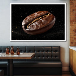 Cosmic Coffee Bean Orbit - NicheCanvas
