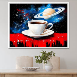 Saturn Brew Cosmic Journey - NicheCanvas