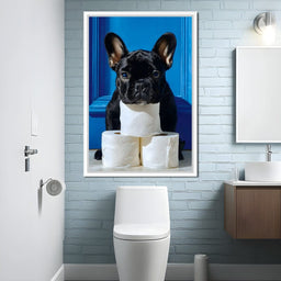 French Bulldog Roll Guardian - NicheCanvas