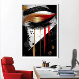 Golden Gaze Elegance - NicheCanvas