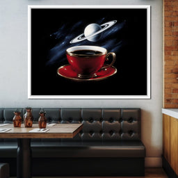 Planetary Coffee Dreamscape - NicheCanvas