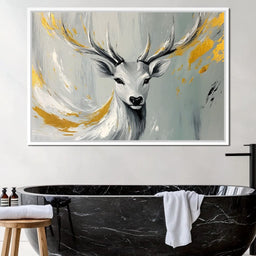 Golden Stag Elysian - NicheCanvas