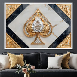 Golden Spade Diamond Majesty - NicheCanvas