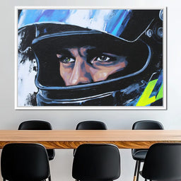 Racing Driver Intense Focus - NicheCanvas