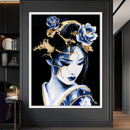 Golden Kintsugi Porcelain Spirit - NicheCanvas