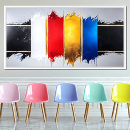 Vibrant Cascade of Colors - NicheCanvas