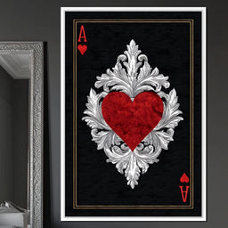 Regal Heart Ace Emblem - NicheCanvas