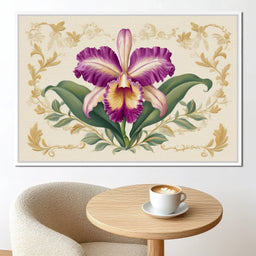 Regal Orchid Botanical Grace - NicheCanvas