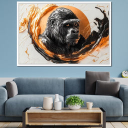 Majestic Primate Reflection - NicheCanvas