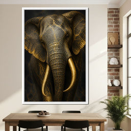 Elephant Gilded Wisdom - NicheCanvas