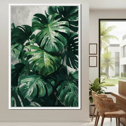 Monstera Garden Stillness - NicheCanvas