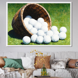 Basket of Golfing Dreams - NicheCanvas