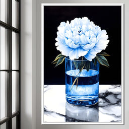Floral Elegance in Reflection - NicheCanvas