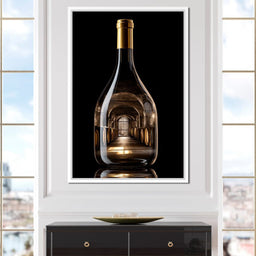 Golden Cellar Bottle Portal - NicheCanvas