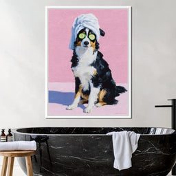 Spa Day Aussie Shepherd Pup - NicheCanvas