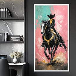 Galloping Western Stallion Energy - NicheCanvas