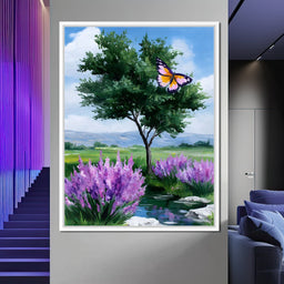 Butterfly Meadow Tranquility - NicheCanvas