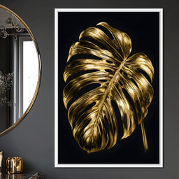 Gilded Foliage Night Study - NicheCanvas