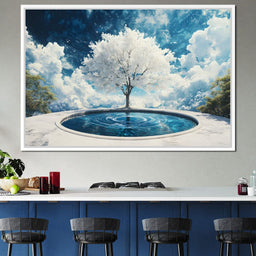 Whispering Celestial Oasis - NicheCanvas