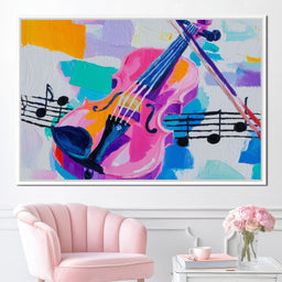 Melodic Violin Vibrance - NicheCanvas