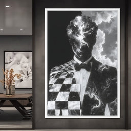 Cosmic Checkmate of Stardust Mind - NicheCanvas