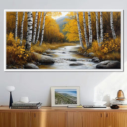 The Birchwood Stream - TooplesArt - NicheCanvas