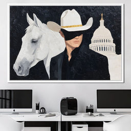 White Stetson Capitol Ranger - NicheCanvas